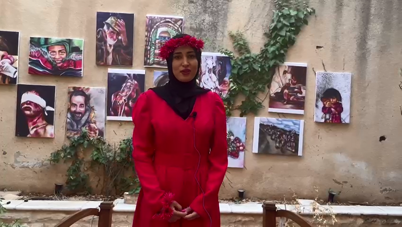 معرض بعنوان ضجيج الورد للفنانة فاتن امارة